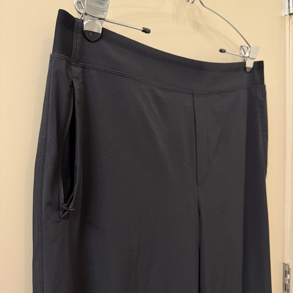Athleta Brooklyn Heights High Rise Wide leg Trouser Pants plus size 16 black - Picture 10 of 13